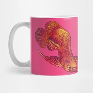 Golden Red Arwana Mug